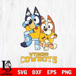 Wyoming Cowboys Bluey & Bingo Svg Eps Dxf Png File, NCAA svg, Digital Download, Instant Download