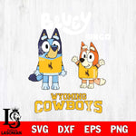 Wyoming Cowboys Bluey & Bingo 4 Svg Eps Dxf Png File, NCAA svg, Digital Download, Instant Download