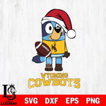 Wyoming Cowboys Bluey Christmas Svg Eps Dxf Png File, Digital Download