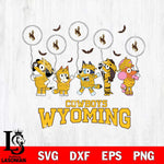 Wyoming Cowboys Bluey Halloween Spooky Svg Eps Dxf Png File, Digital Download, Instant Download