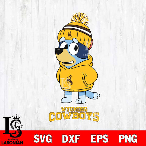 Wyoming Cowboys Bluey Hoodie rugby Svg Eps Dxf Png File, Digital Download ,Instant Download, Cricut File