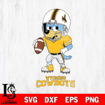 Wyoming Cowboys Bluey rugby Svg Eps Dxf Png File, Digital Download ,Instant Download, Cricut File