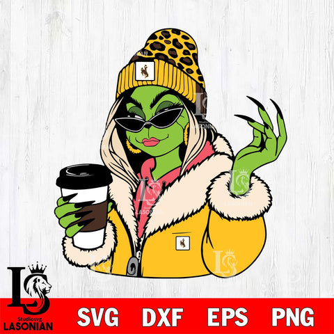 Wyoming Cowboys Boujee Grinch 9 Svg Eps Dxf Png File, Digital Download, Instant Download