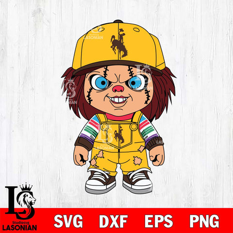 Wyoming Cowboys Chucky Football Horror Halloween Svg Eps Dxf Png File, NCAA svg, Digital Download, Instant Download