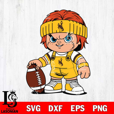 Wyoming Cowboys Chucky Horror 5 Svg Eps Dxf Png File, NCAA svg, Digital Download, Instant Download