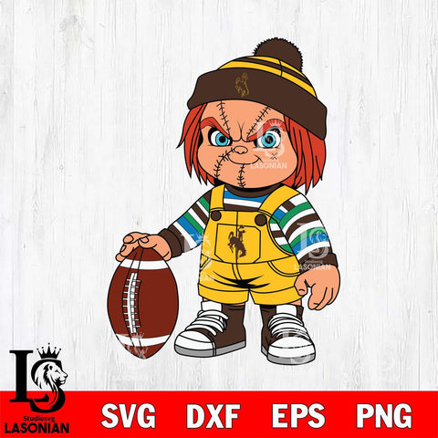 Wyoming Cowboys Chucky Horror 6 Svg Eps Dxf Png File, NCAA svg, Digital Download, Instant Download