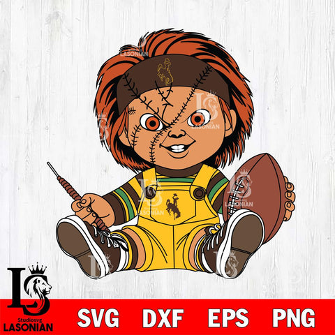 Wyoming Cowboys Chucky Horror 9 Svg Eps Dxf Png File, NCAA svg, Digital Download, Instant Download