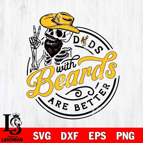 Wyoming Cowboys Dad With Beard Are Better Svg Eps Dxf Png File, Digital Download, Instant Download