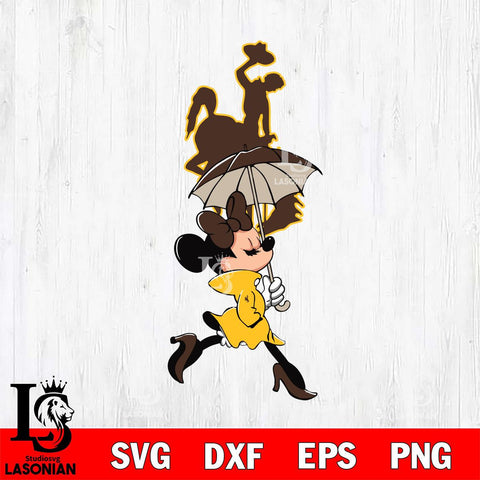 Wyoming Cowboys Fancy Minnie Svg Eps Dxf Png File, Digital Download, Instant Download