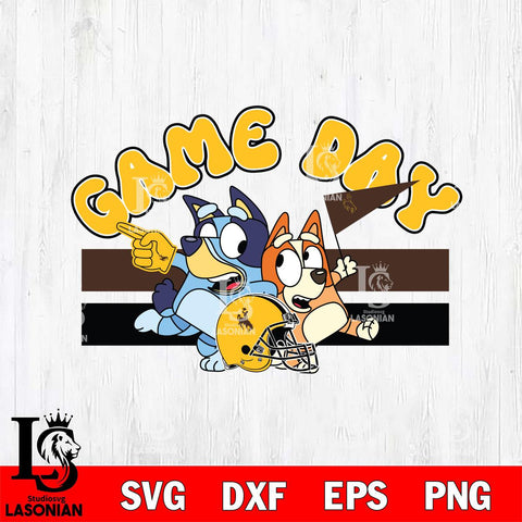 Wyoming Cowboys Game Day Bluey Svg Eps Dxf Png File, Digital Download, Instant Download