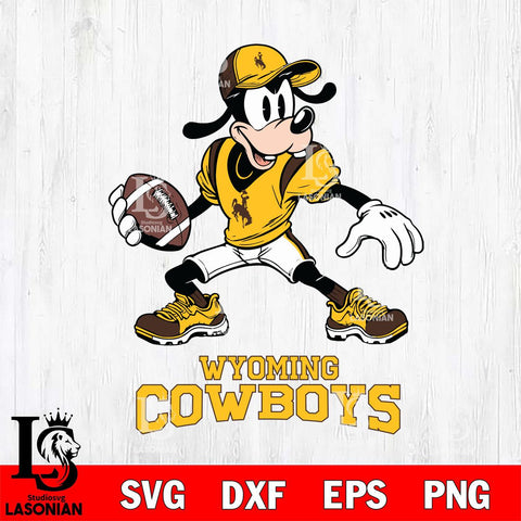 Wyoming Cowboys Goofy Disney, Svg Eps Dxf Png File, Digital Download