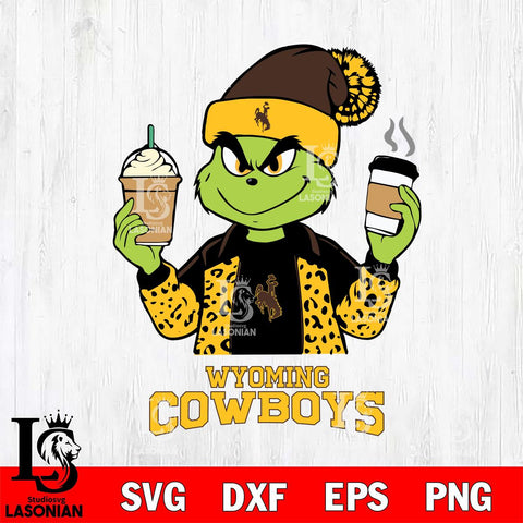 Wyoming Cowboys Grinch 2 coffee Svg Eps Dxf Png File, Digital Download, Instant Download