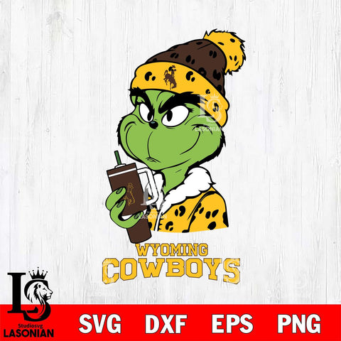 Wyoming Cowboys Grinch Bougie Leopard Svg Eps Dxf Png File, Digital Download, Instant Download