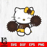 Wyoming Cowboys Hello Kitty Cheerleader Svg Eps Dxf Png File, Digital Download, Instant Download