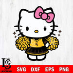 Wyoming Cowboys Hello Kitty Cheerleader Svg Eps Dxf Png File, Digital Download, Instant Download