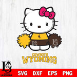 Wyoming Cowboys Hello Kitty Cheerleader 2 Svg Eps Dxf Png File, Digital Download, Instant Download