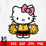 Wyoming Cowboys Hello Kitty Cheerleader 2 Svg Eps Dxf Png File, Digital Download, Instant Download