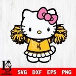 Wyoming Cowboys Hello Kitty Cheerleader 3 Svg Eps Dxf Png File, Digital Download, Instant Download