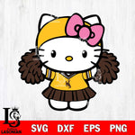 Wyoming Cowboys Hello Kitty Cheerleader 5 Svg Eps Dxf Png File, Digital Download, Instant Download