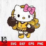 Wyoming Cowboys Hello Kitty Cheerleader 7 Svg Eps Dxf Png File, Digital Download, Instant Download