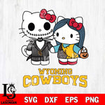 Wyoming Cowboys Hello Kitty Horror 11 Svg Eps Dxf Png File, Digital Download