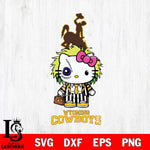 Wyoming Cowboys Hello Kitty Horror 8 Svg Eps Dxf Png File, Digital Download