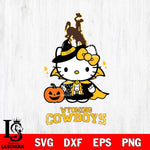 Wyoming Cowboys Hello Kitty Horror 9 Svg Eps Dxf Png File, Digital Download