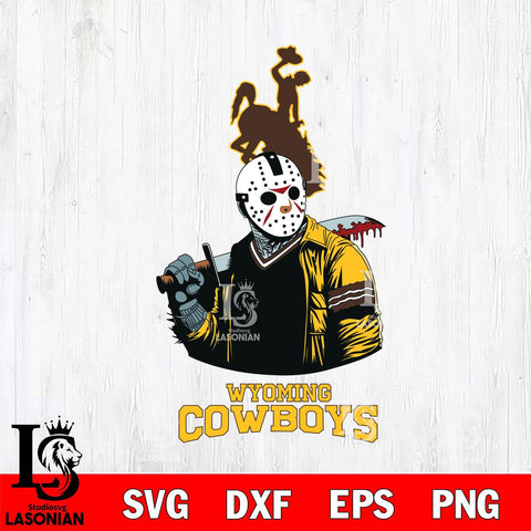 Wyoming Cowboys Jason Voorhees 10 Svg Eps Dxf Png File, Digital Download