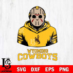 Wyoming Cowboys Jason Voorhees 4 Svg Eps Dxf Png File, Digital Download