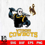 Wyoming Cowboys Jason Voorhees 5 Svg Eps Dxf Png File, Digital Download