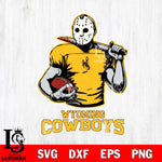 Wyoming Cowboys Jason Voorhees 9 Svg Eps Dxf Png File, Digital Download