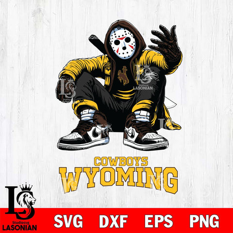 Wyoming Cowboys Jason Voorhees Halloween SVG Svg Eps Dxf Png File, Digital Download, Instant Download