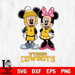 Wyoming Cowboys Mickey Minnie Mouse Pink Svg Eps Dxf Png File, NCAA svg , File Cut , Digital Download , Instant Download, Cut Svg Files