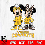 Wyoming Cowboys Mickey Minnie Rugby Hoodie Svg Eps Dxf Png File, NCAA svg , File Cut , Digital Download , Instant Download, Cut Svg Files