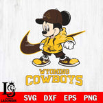 Wyoming Cowboys Mickey Mouse NIKE, Svg Eps Dxf Png File, Digital Download