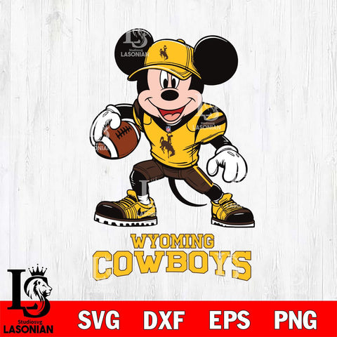 Wyoming Cowboys Mikey Mouse Disney, Svg Eps Dxf Png File, Digital Download