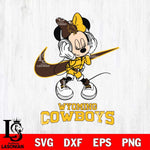 Wyoming Cowboys Minnie Mouse Dancing NIKE, Svg Eps Dxf Png File, Digital Download