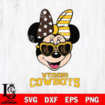 Wyoming Cowboys Minnie Mouse Love 2, Svg Eps Dxf Png File, Digital Download