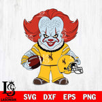 Wyoming Cowboys Pennywise Horror Sport Svg Eps Dxf Png File, Digital Download