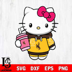 Wyoming Cowboys Pretty Hello Kitty Svg Eps Dxf Png File, Digital Download, Instant Download