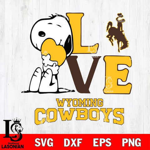 Wyoming Cowboys Snoopy Sport 10 Svg Eps Dxf Png File, Digital Download