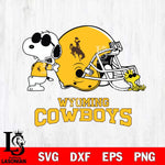 Wyoming Cowboys Snoopy Sport 2 Svg Eps Dxf Png File, Digital Download