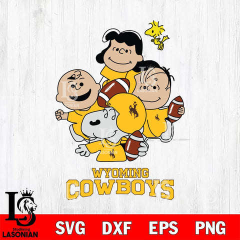 Wyoming Cowboys Snoopy Sport 4 Svg Eps Dxf Png File, Digital Download