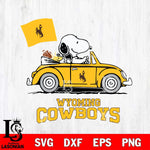 Wyoming Cowboys Snoopy Sport 5 Svg Eps Dxf Png File, Digital Download