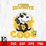 Wyoming Cowboys Snoopy Sport 7 Svg Eps Dxf Png File, Digital Download