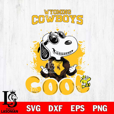 Wyoming Cowboys Snoopy Sport 7 Svg Eps Dxf Png File, Digital Download