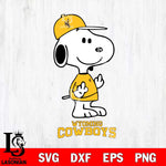 Wyoming Cowboys Snoopy Sport 8 Svg Eps Dxf Png File, Digital Download