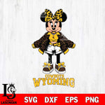 Wyoming Cowboys Style Minnie Disney Svg Eps Dxf Png File, Digital Download, Instant Download