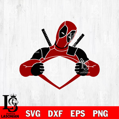 deadpool heart Svg Eps Dxf Png File, Digital Download, Instant Download