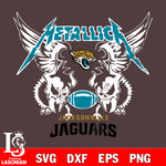 metallica Jacksonville Jaguars' svg eps dxf png file, digital download , Instant Download